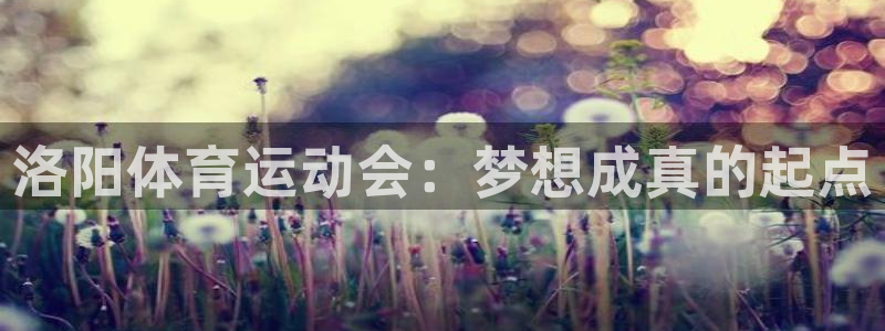 vsport体育官网下载招商电话是多少:洛阳体育运动会:梦想